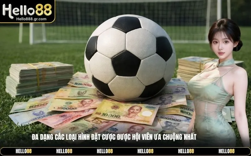 Đa dạng các loại hình đặt cược được hội viên ưa chuộng nhất